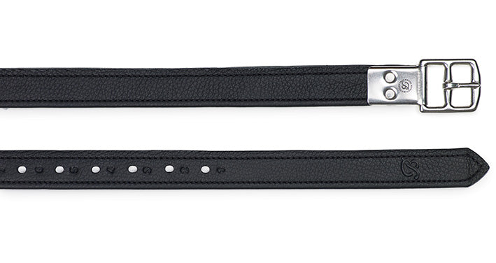 Stirrup Leathers Bates Leather Black [:110cm 44"]