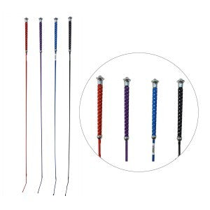 Whip Dressage Plaited Handle Horsemaster 100cm [:black]