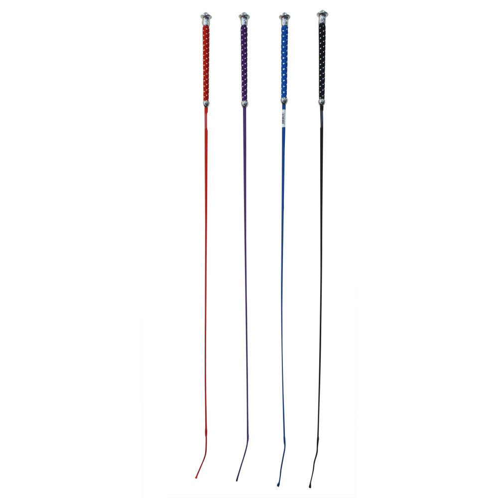 Whip Dressage Plaited Handle Horsemaster 100cm [:black]