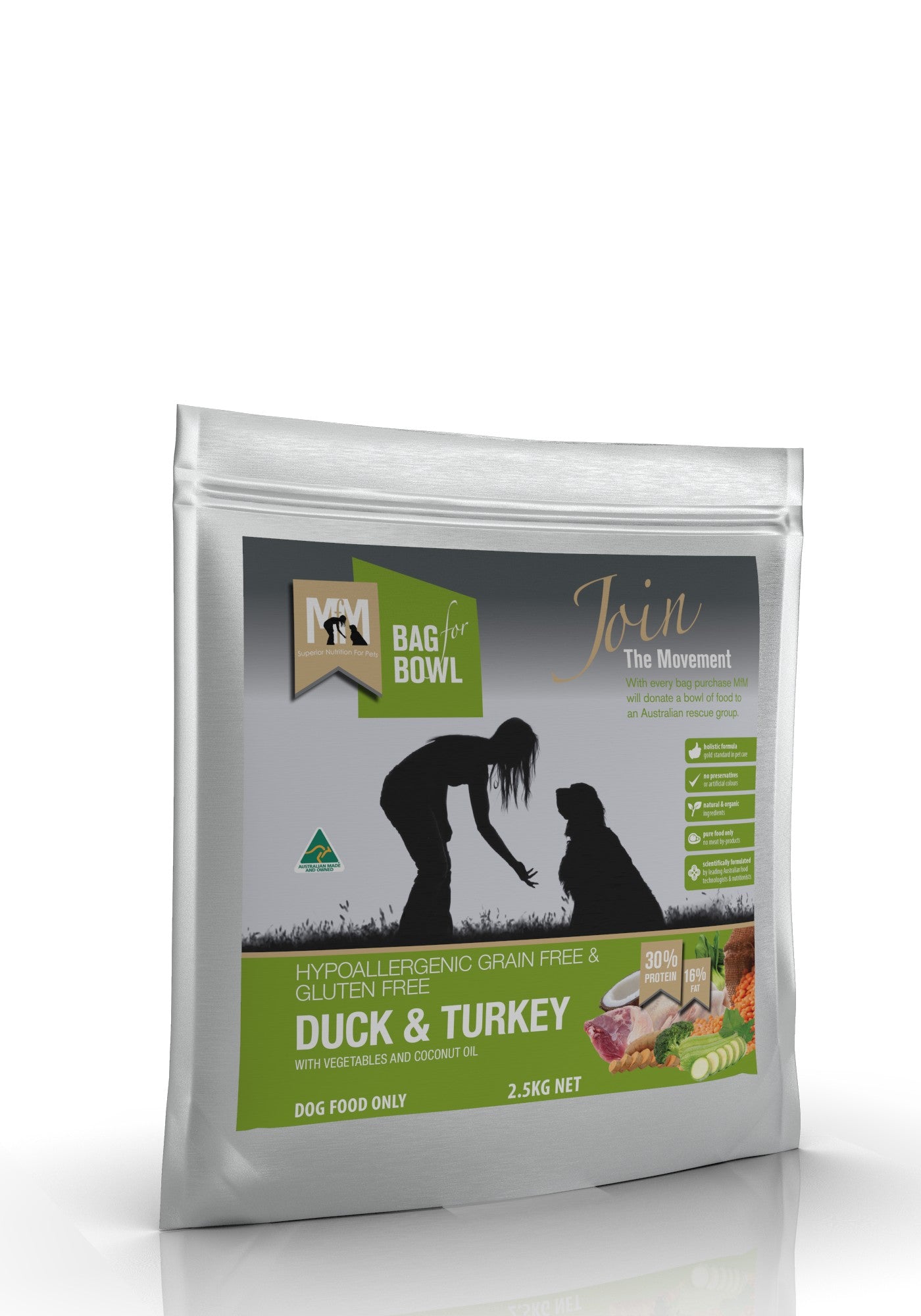 Meals For Mutts Dog Grainfree Duck & Turkey 2.5kg