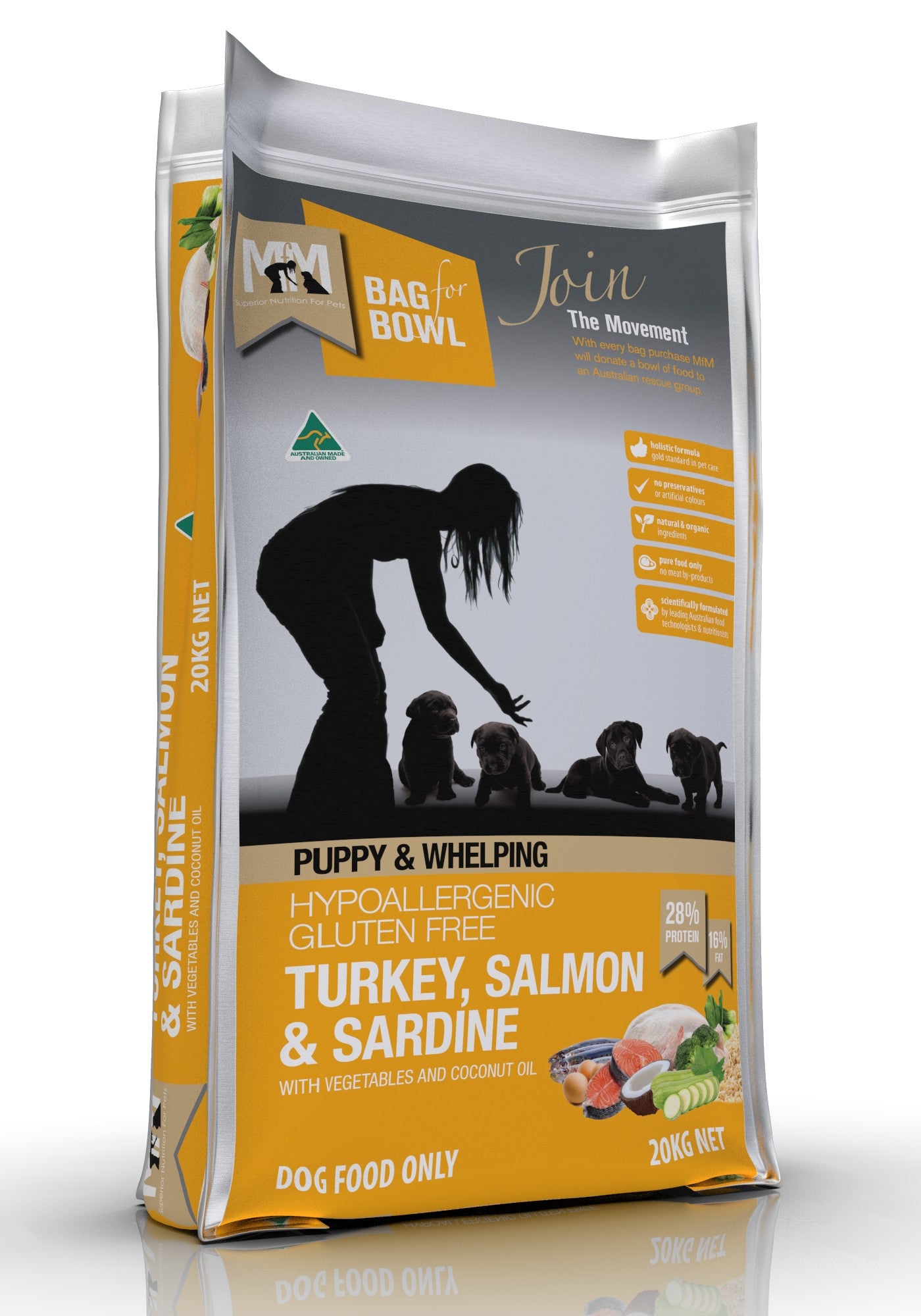 Meals For Mutts Puppy Turkey Salmon Sardine 20kg