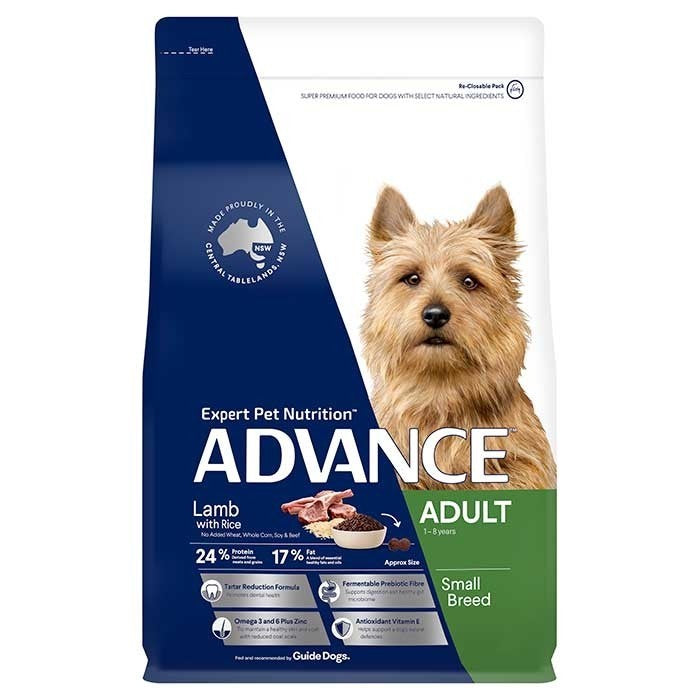 Advance Dog Adult Lamb & Rice Toy & Small Breed 8kg