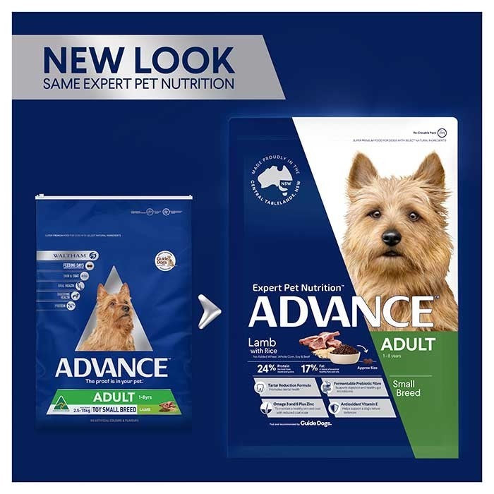Advance Dog Adult Lamb & Rice Toy & Small Breed 8kg