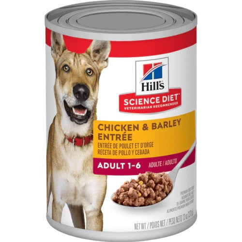 Hills Dog Wet Can Adult Chicken & Barley 354gm