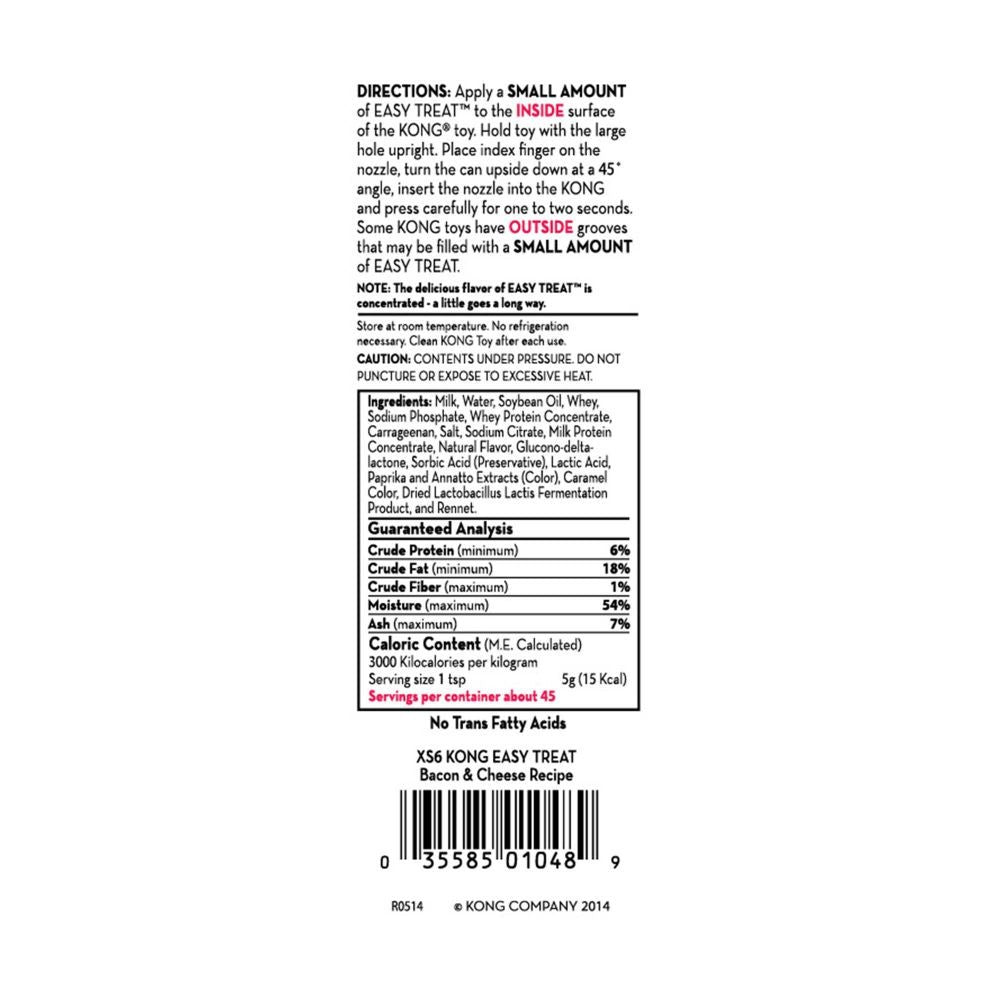 Kong Dog Treat Easy Bacon Cheese