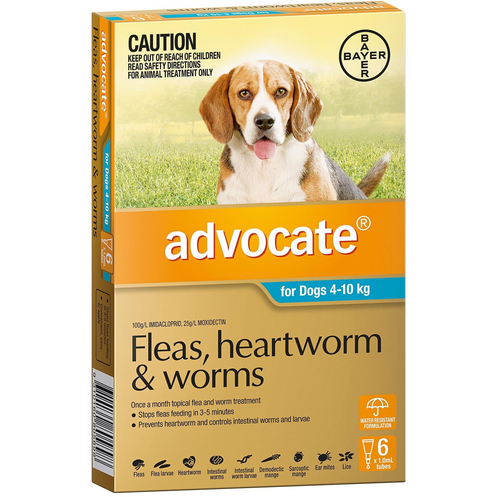 Advocate Dog 04kg-10kg Medium 6 Pack