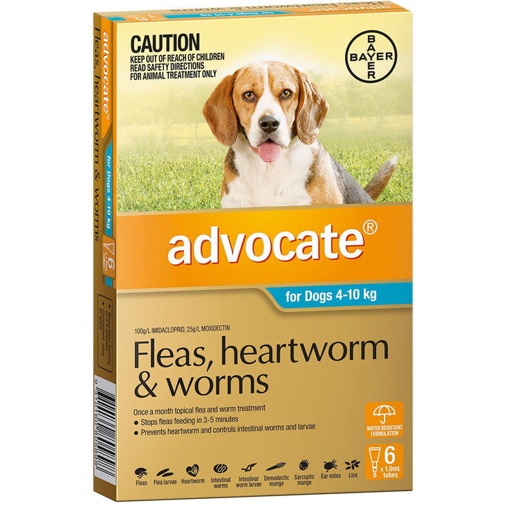 Advocate Dog 04kg-10kg Medium 6 Pack