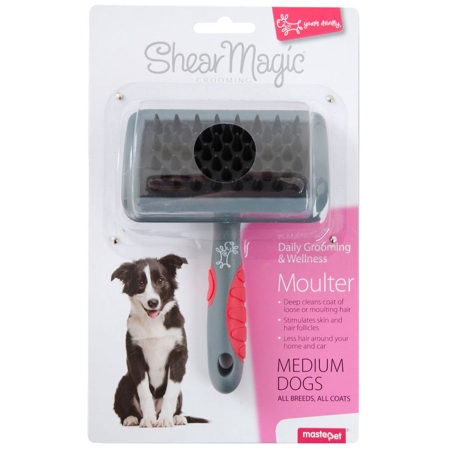 Dog Grooming Brush Moult Shear Magic Medium