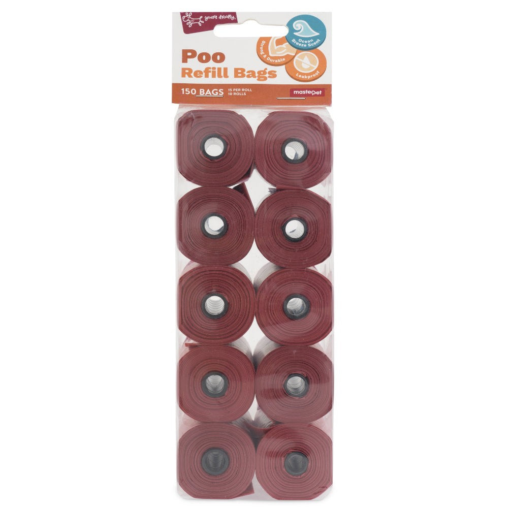 Poo Bag Yours Droolly Refill Scented 150pack