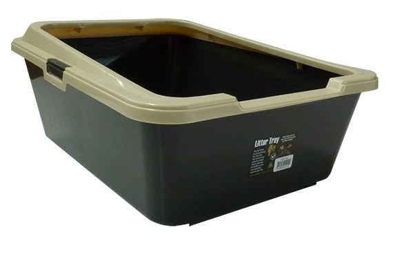 Littertray K9 Deep C/w Rim Black
