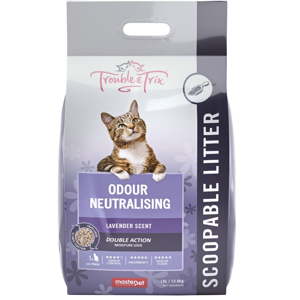 Litter Cat Trouble & Trix Clumping Lavender [:7lit]