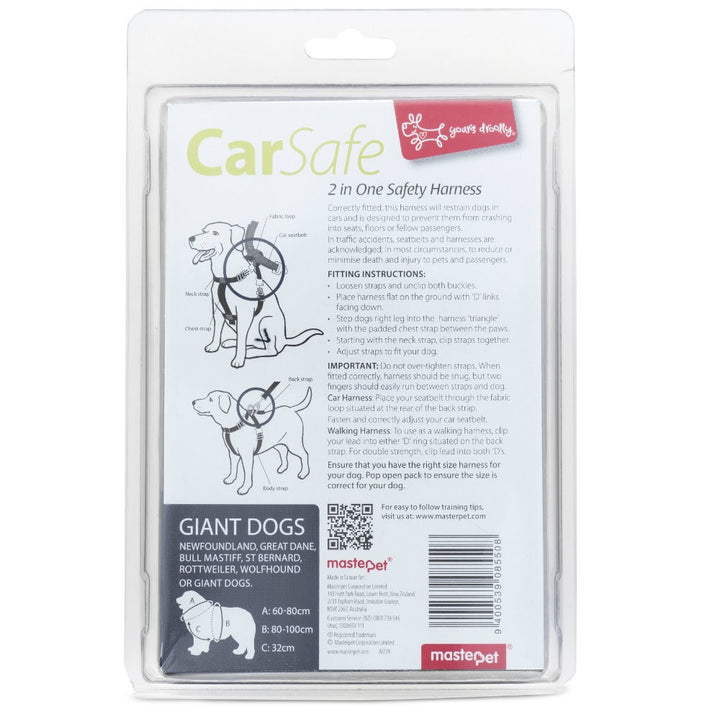 Harness Car Yours Droolly Black Xxl