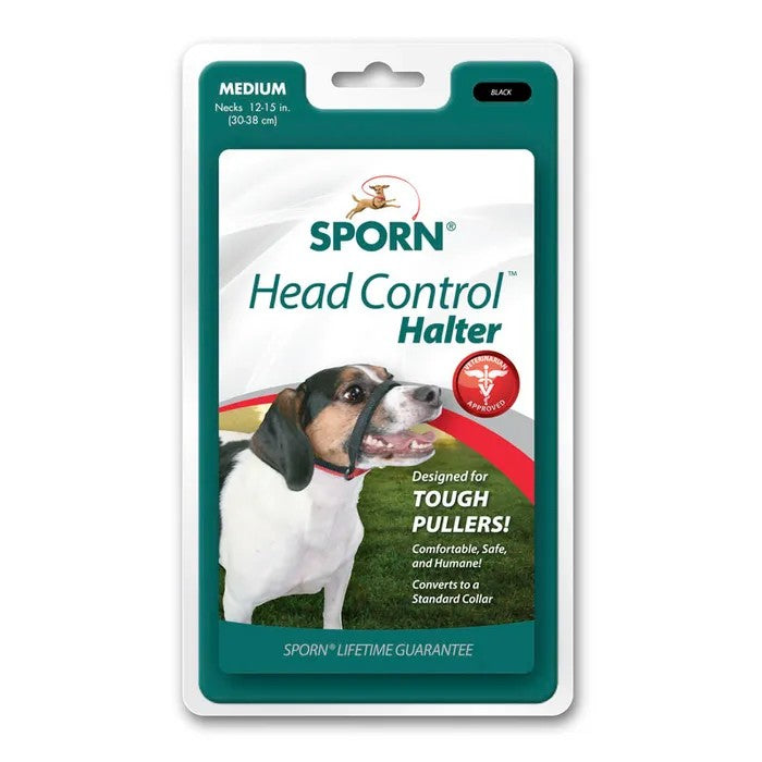 Head Collar Dog Sporn Pack Leader Black [:large]