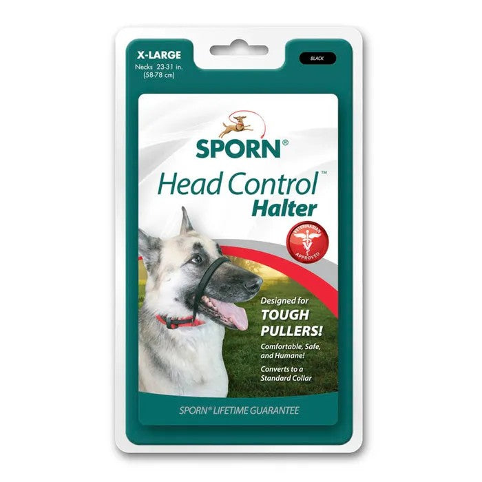 Head Collar Dog Sporn Pack Leader Black [:extra Large]