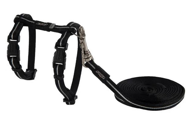 Cat Harness & Lead Rogz Alley Black
