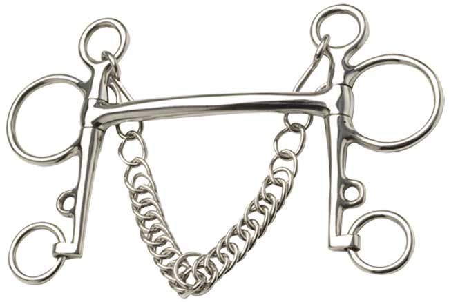 Pelham Bit Mullen Mouth Stainless Steel [:11.5cm 4.5" By Order]