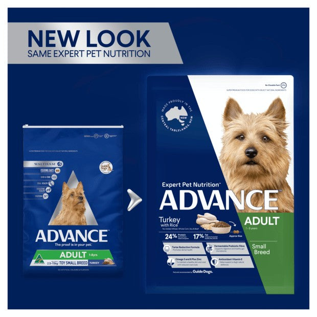 Advance Dog Adult Turkey Toy & Small Breed 3kg