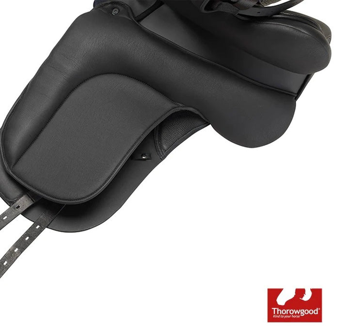 Thorowgood T8 Dressage Saddle Standard Wither Black [:17.0"]