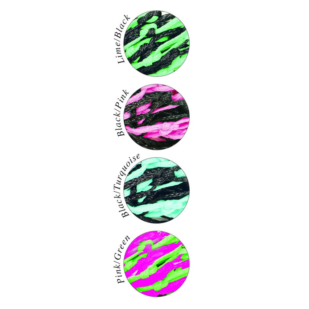 Hay Net Vivid Poly Slow Feed Large 45 Inch [:black & Pink]