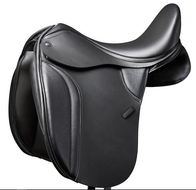 Thorowgood T8 Dressage Saddle High Wither Black [:16.5"]