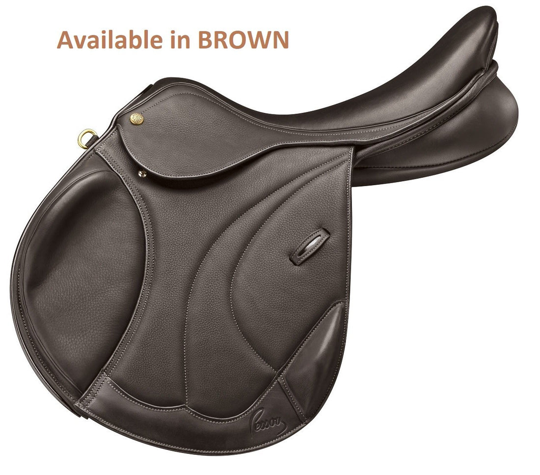 Pessoa Legacy Monoflap Eventing Saddle Brown [:16.5"]