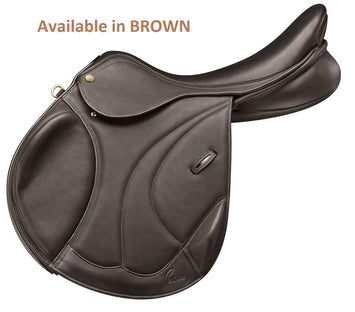 Pessoa Legacy Monoflap Eventing Saddle Brown [:16.5"]