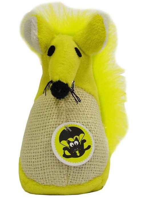 Cat Toy Scream Fatty Mouse Green