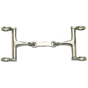 Gag Snaffle Barrel Cheeks French Mouth Stainless Steel 12.5cm 5.0" By Order