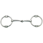 Gag Snaffle Ring Jointed Mouth Stainless Steel [:12.5cm 5.0" By Order]