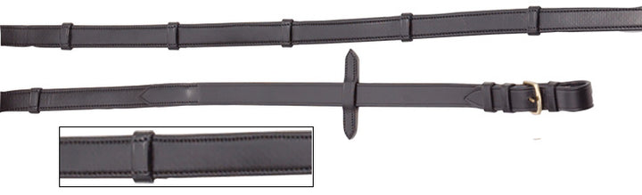 Reins Padded Leather Aintree Black Only