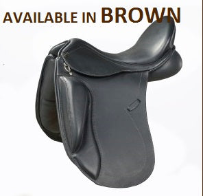 Pds Entrada Monoflap Dressage Saddle Brown [:16.0"]