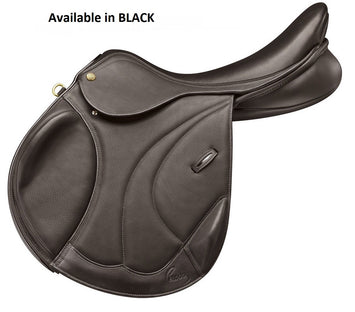 Pessoa Legacy Monoflap Eventing Saddle Black [:16.5"]