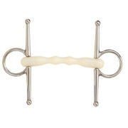 Full Cheek Ring Snaffle Mullen Flexible Happy Mouth [:12.5cm 5.0" By Order]