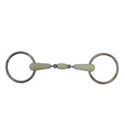 Ring Snaffle Double Jointed Happy Mouth [:12.5cm 5.0"]