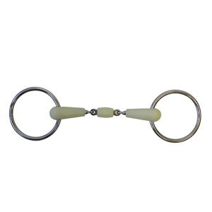 Ring Snaffle Double Jointed Happy Mouth [:12.5cm 5.0"]