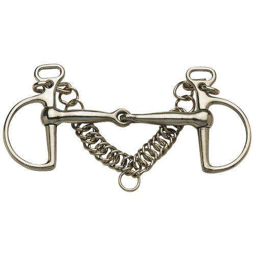 Kimblewick Bit Jointed Mouth Stainless Steel [:09.0cm 3.5" By Order]