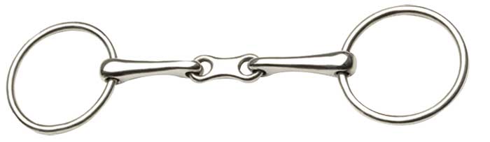 Ring Snaffle French Mouth Stainless Steel [:11.5cm 4.5"]