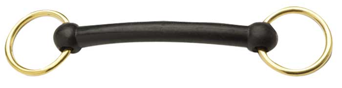 In Hand Bit Nylon Mouth Brass Rings Not For Riding [:10.0cm 4.0" By Order]