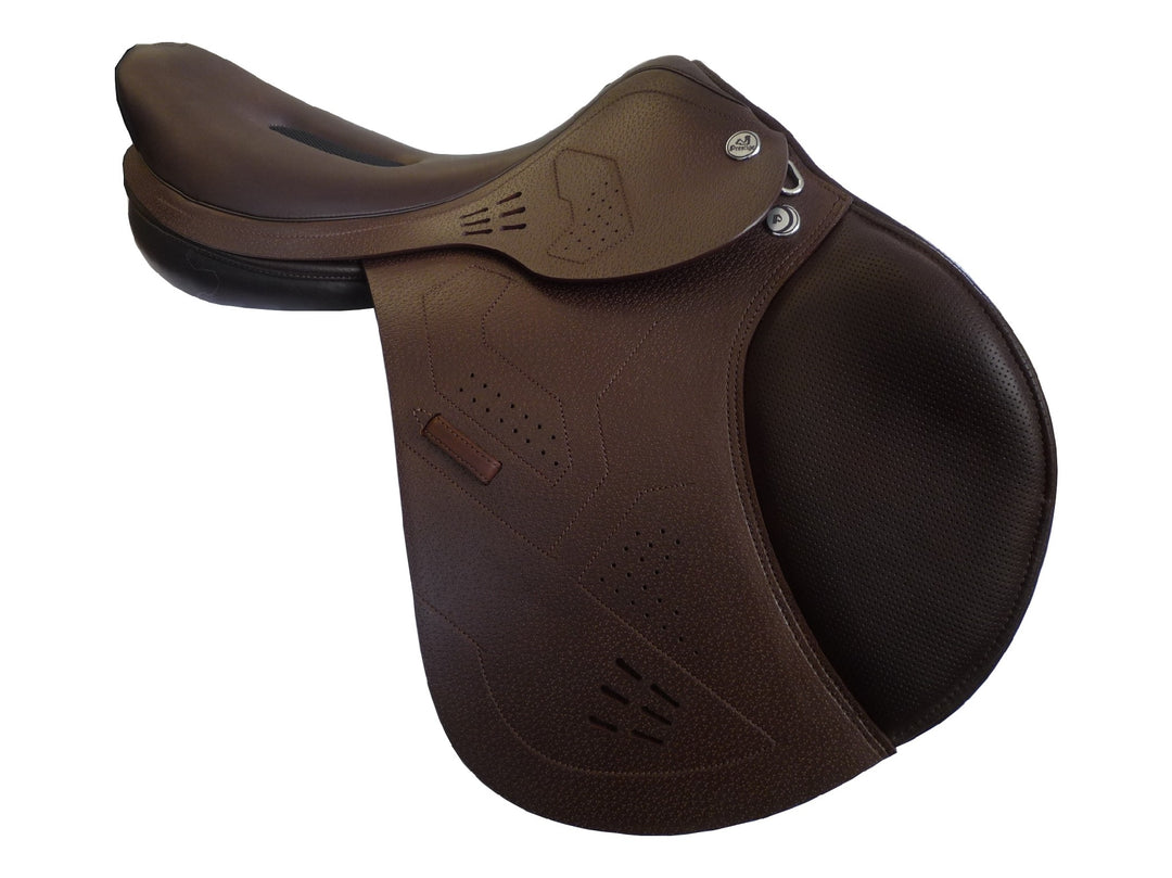 Prestige X Breath Jumping Saddle Tobacco [:16.0"]