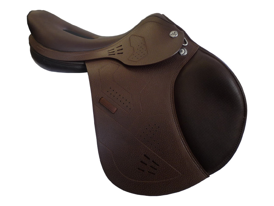 Prestige X Breath Jumping Saddle Tobacco [:16.0"]
