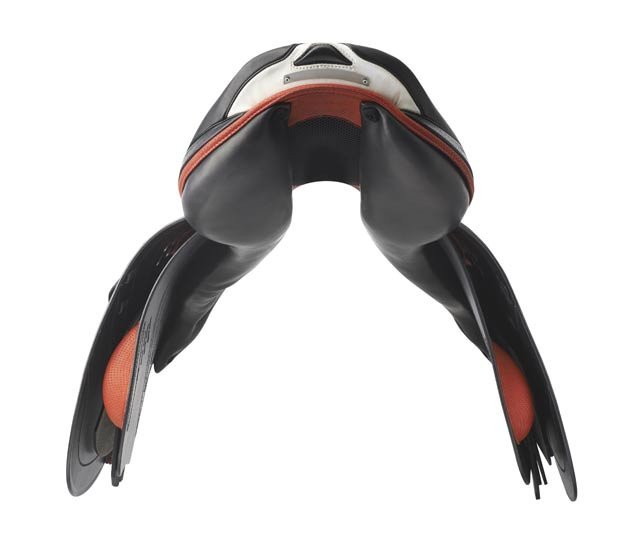 Prestige X Breath Jumping Saddle Black & Red [:16.0"]