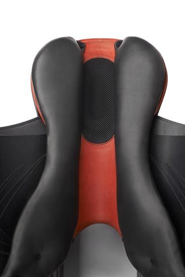 Prestige X Breath Jumping Saddle Black & Red [:16.0"]