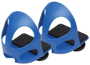 Toe Cage Stirrup Irons Pair Blue [:large]
