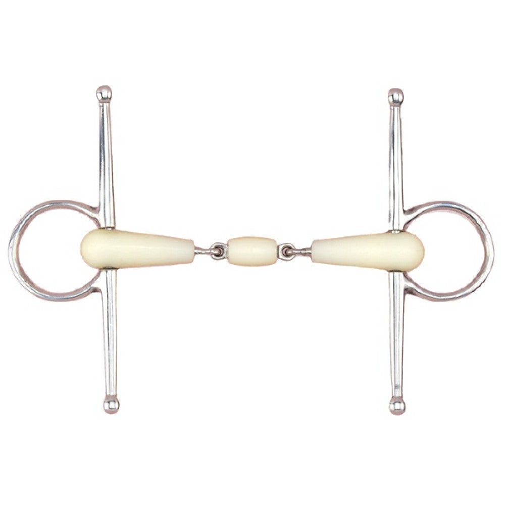 Full Cheek Ring Snaffle Double Jointed Happy Mouth 12.5cm 5.0" By Order