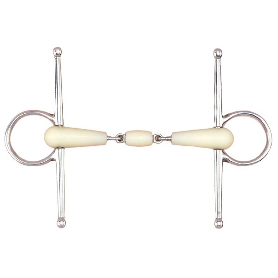 Full Cheek Ring Snaffle Double Jointed Happy Mouth 12.5cm 5.0" By Order