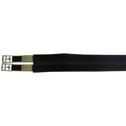 Girth Two Buckle Anti Gall & Elastic Equiprene Black [:080cm By Order]