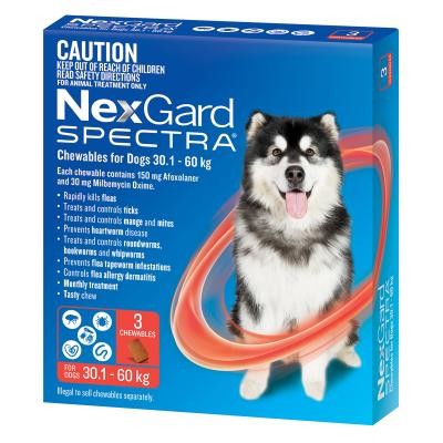 Nexgard Spectra Dog 30.1kg-60kg 3 Pack