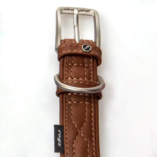 Rogz Dog Collar Leather Red [:extra Large]