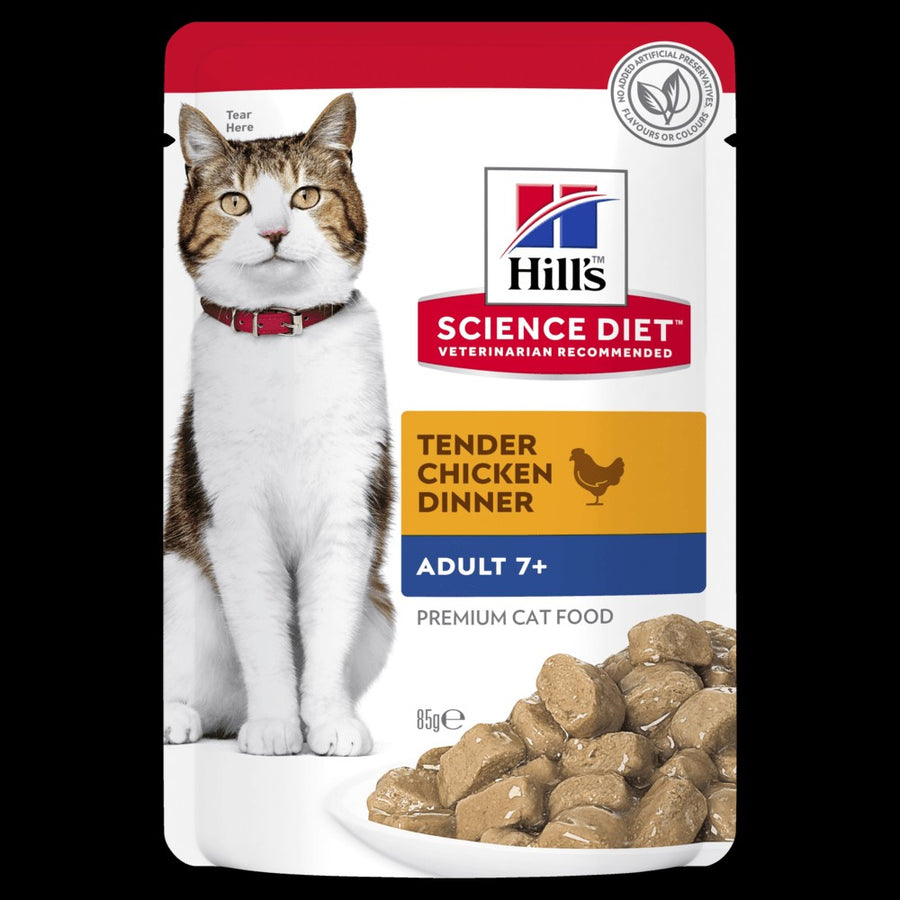 Hills Cat Wet Pouch Mature 7+ Chicken 85gm Box Of 12
