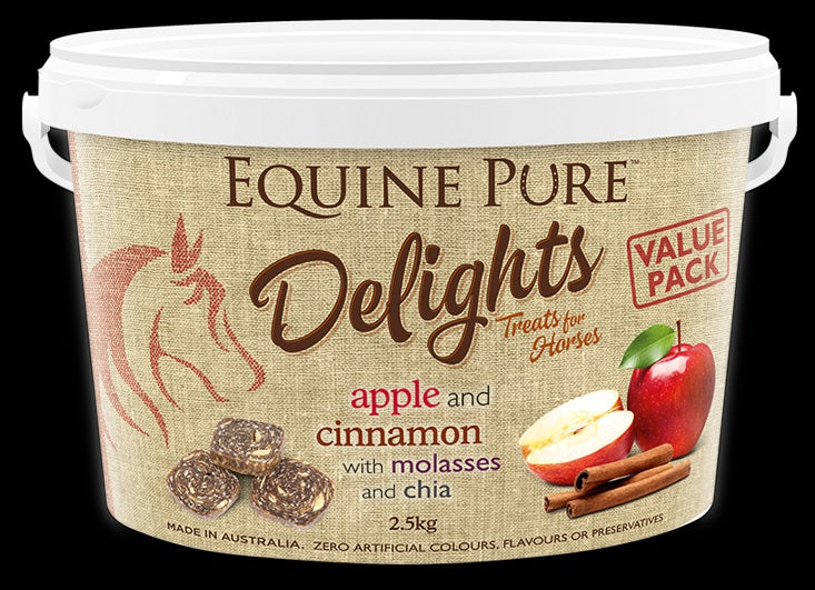 Horse Treat Equine Pure Delights Apple Cinnamon Molasses [:500gm]